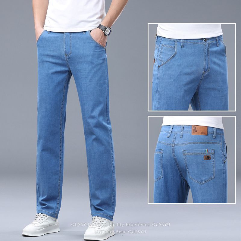 Summer Thin Men's Elastic Cott - огляд і ціна Levis Jeans 501