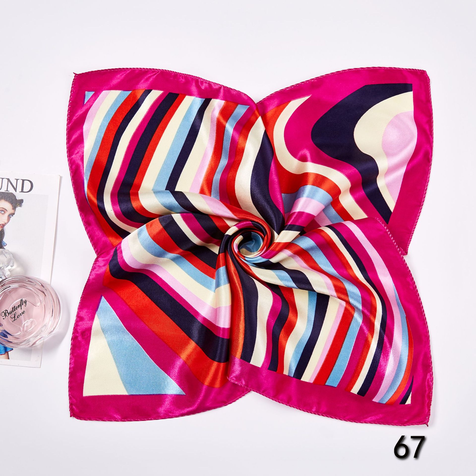 50*50cm Square Silk Scarves Sc - огляд і ціна Silk Neck Scarf