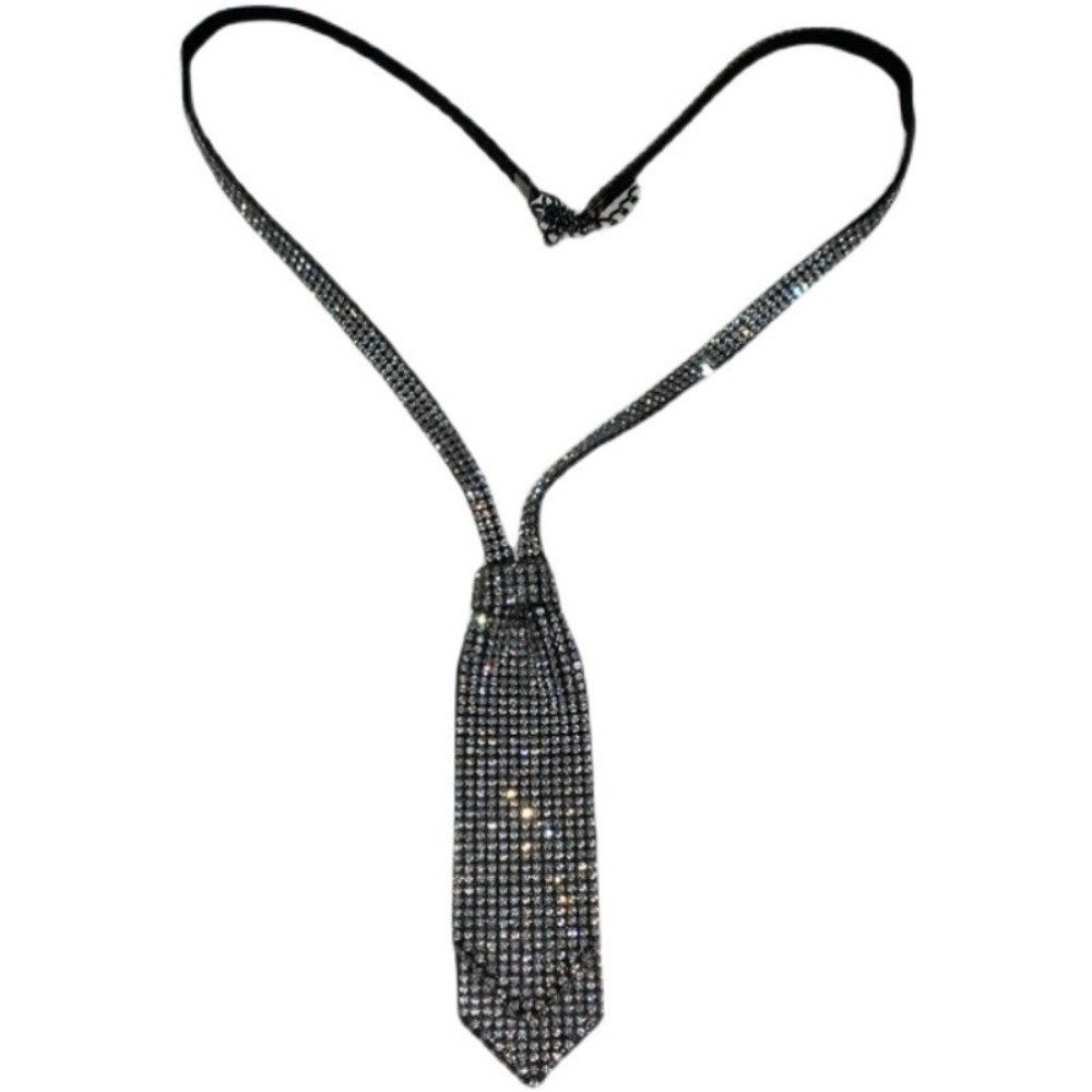 Shiny Rhinestone Double-layer  - огляд і ціна Bow Tie Pre Tied