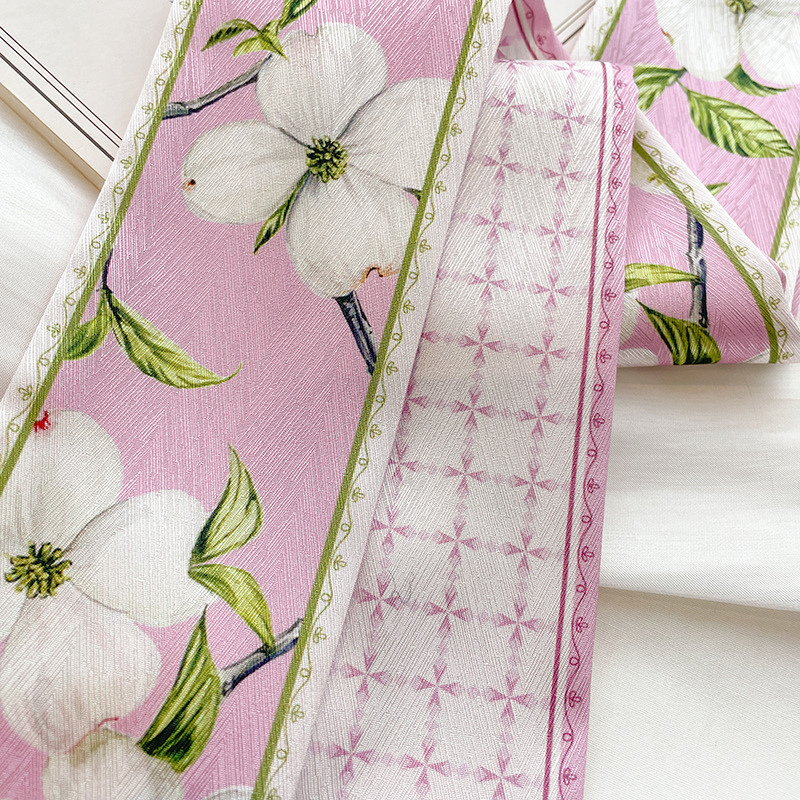 Korean Silk Satin Long Scarf F - огляд і ціна Silk Neck Scarf