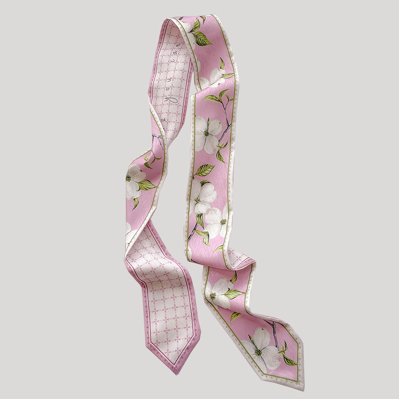 Korean Silk Satin Long Scarf F - огляд і ціна Silk Neck Scarf