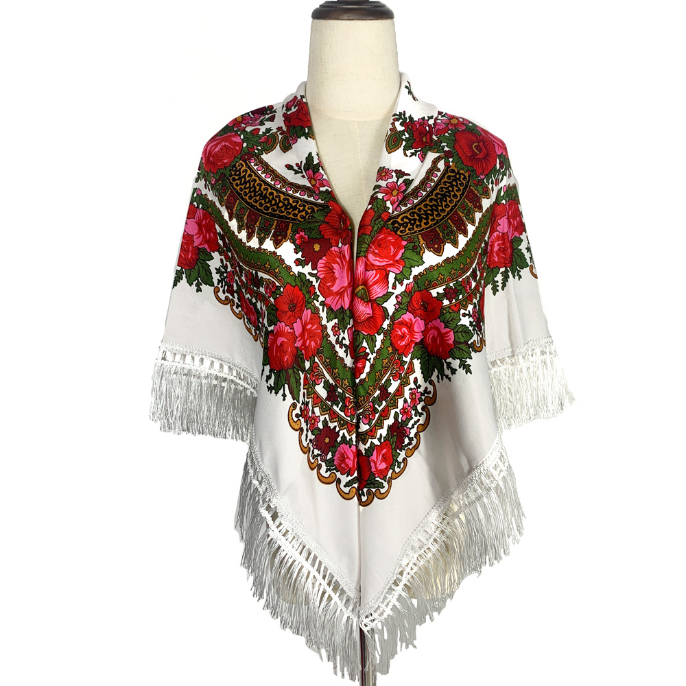 120*120cm Retro Floral Printed - огляд і ціна Bandana Cotton