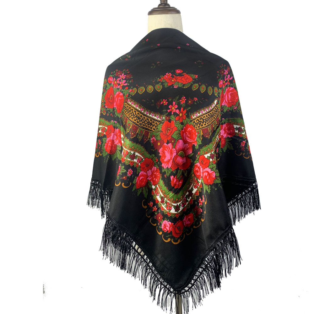 120*120cm Retro Floral Printed - огляд і ціна Bandana Cotton