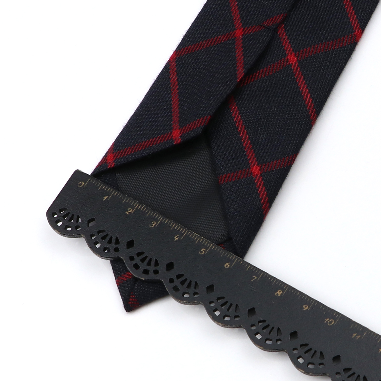Classic Black Grey Plaid Cotto - огляд і ціна Skinny Tie Men