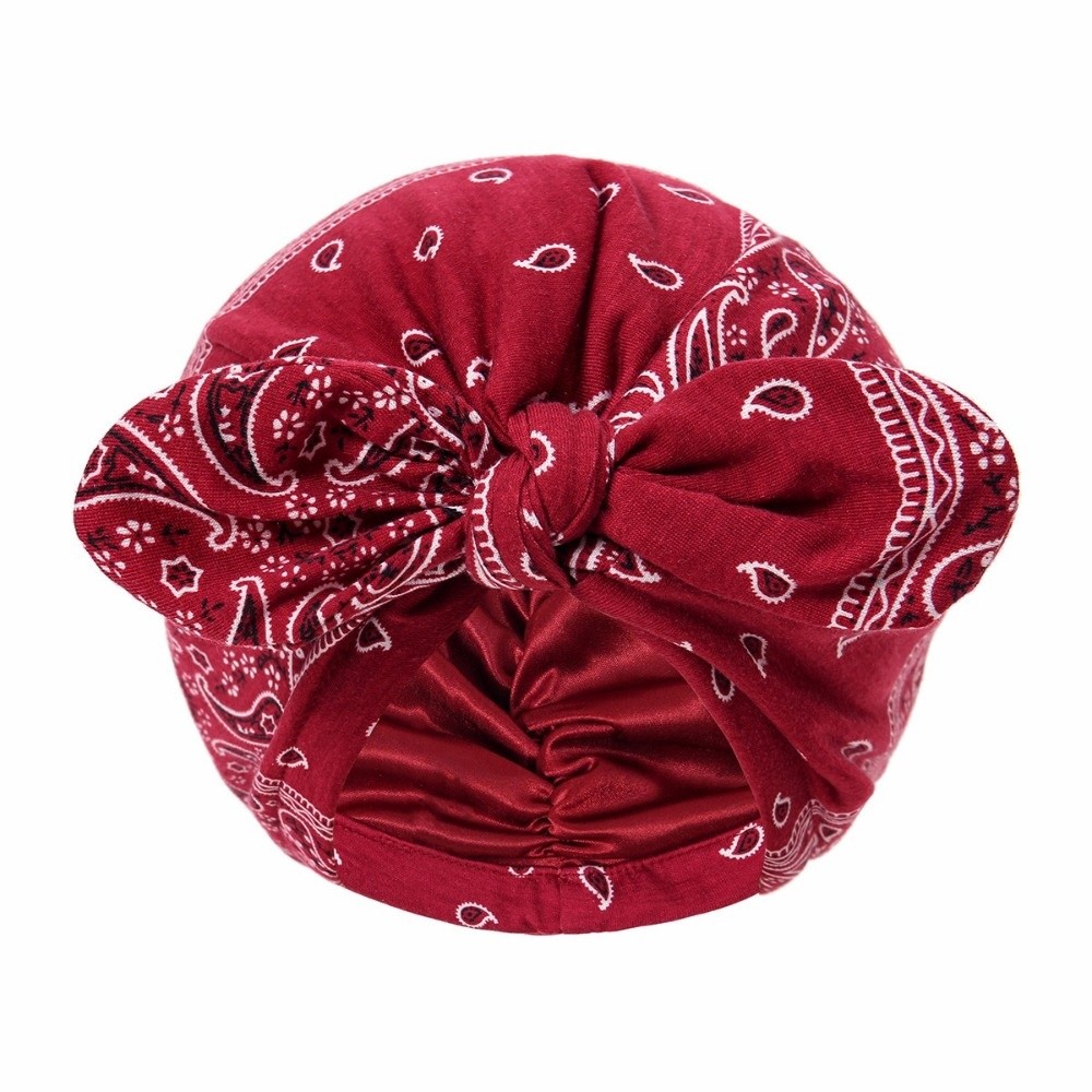 Satin Lined Bandana Turban Hat - огляд і ціна Bow Tie Pre Tied